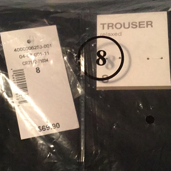 ⬇️Price Drop⬇️ Cleo relaxed fit black trouser/pants NWT size 8 - Picture 6 of 6